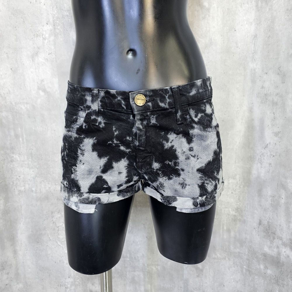Current Elliot Girlfriend Short Smokehouse Python Tie Dye Cuffed Jeans Shorts